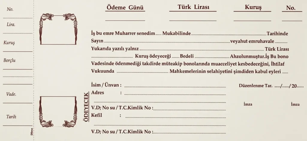 Senet örneği